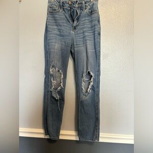 Hollister distressed denim ripped jeans